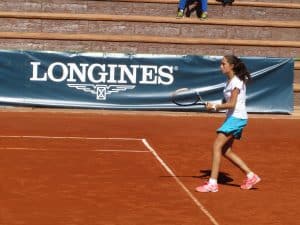 María Dolores López, durante el partido